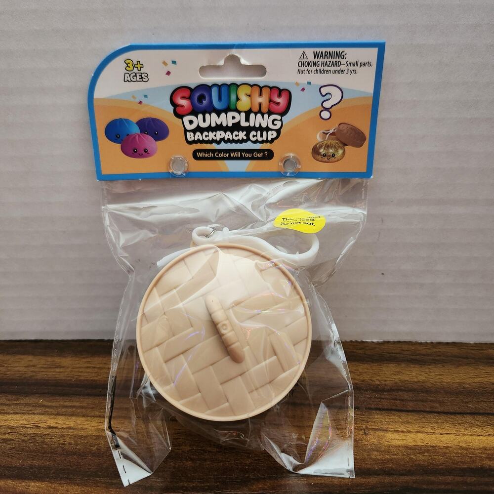 New Squishy Dumpling Backpack Clip Toy